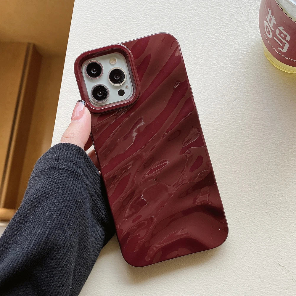 Candy Color Wavy Phone Case