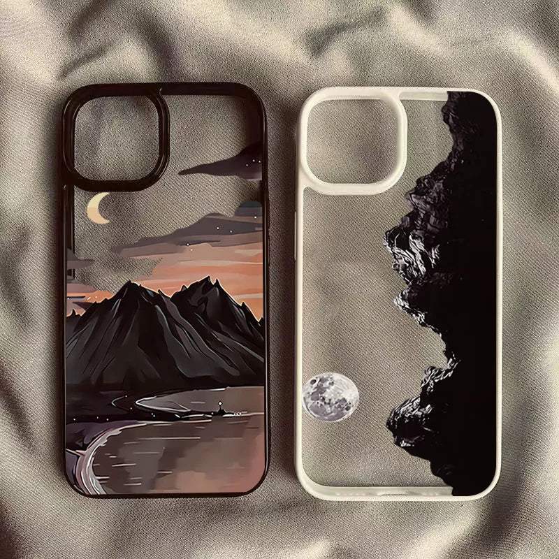 Sunset Scenery Hard Clear Phone Case