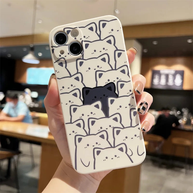 Cute Cartoon Cat Phone Case