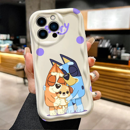 Cartoon Dog Soft White Phone Case For iPhone