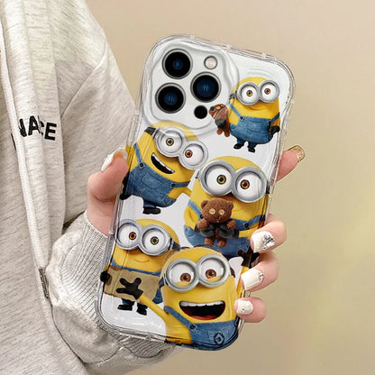 Cute Minions Cartoon Wave Phone Case