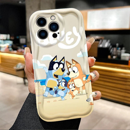 Cartoon Dog Soft White Phone Case For iPhone