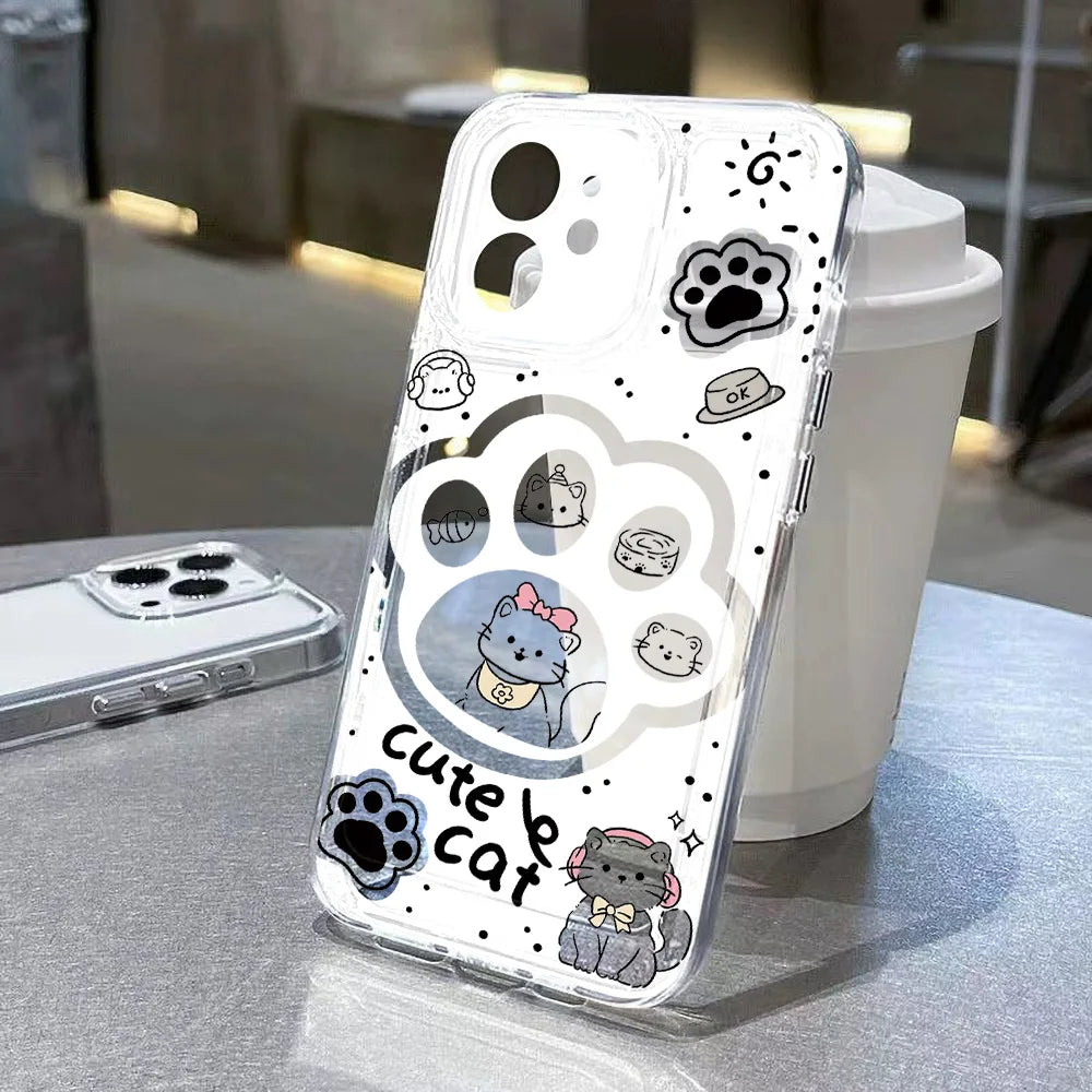 Cute Panda Clear Phone Case