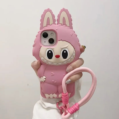 3D Cartoon Kawaii Monster Rabbit Soft Silicone Phone Case For iPhone