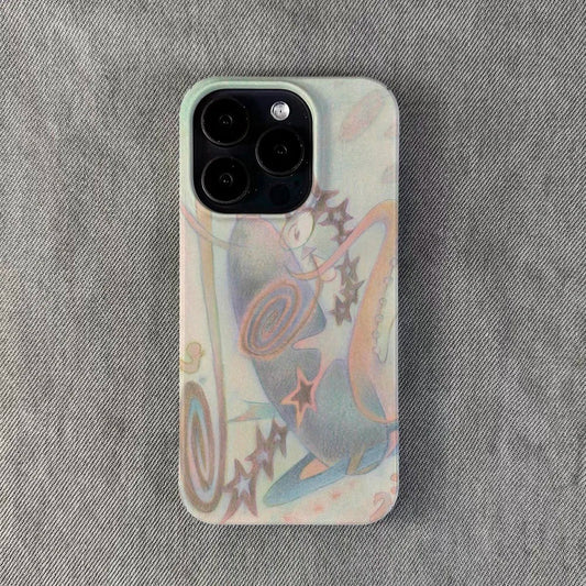 Clmj Korean Ins Fantasy Graffiti Luxury Phone Case