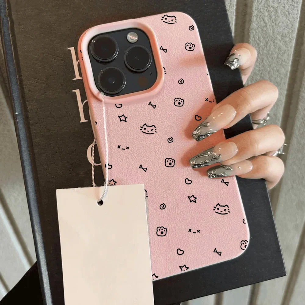 Soft Leather Silicone Phone Case