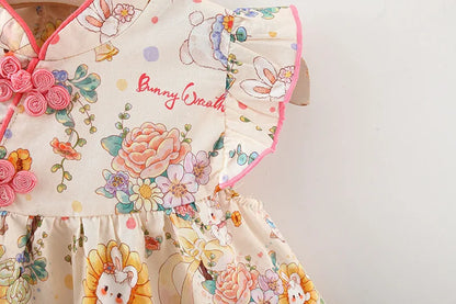 Mandarin Floral Dress