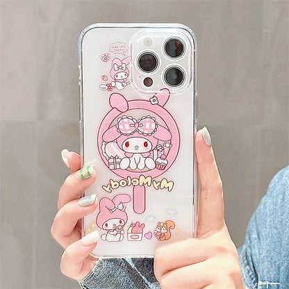 Cute Kuromi My Melody For Magesafe Wireless Charge Phone Case
