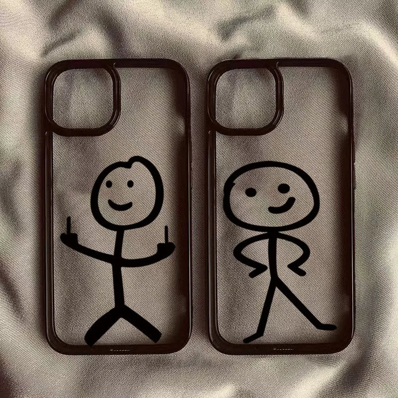 Cartoon Matchman Hard Clear Phone Case