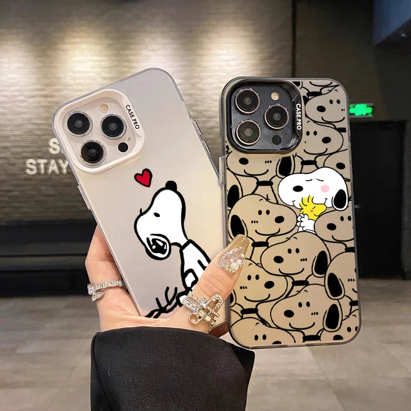 Lovely Snoopy Cartoon Case For iPhone