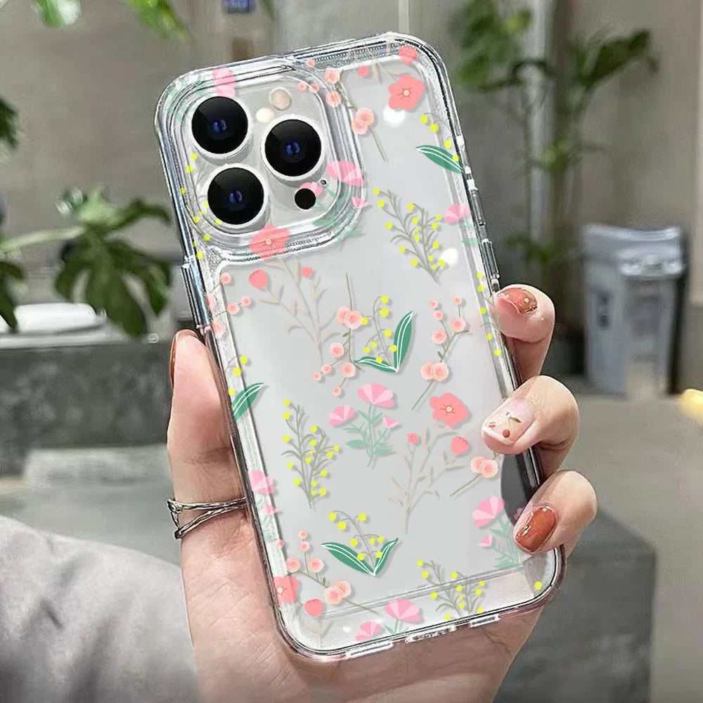 Flower Soft Clear Phone Case
