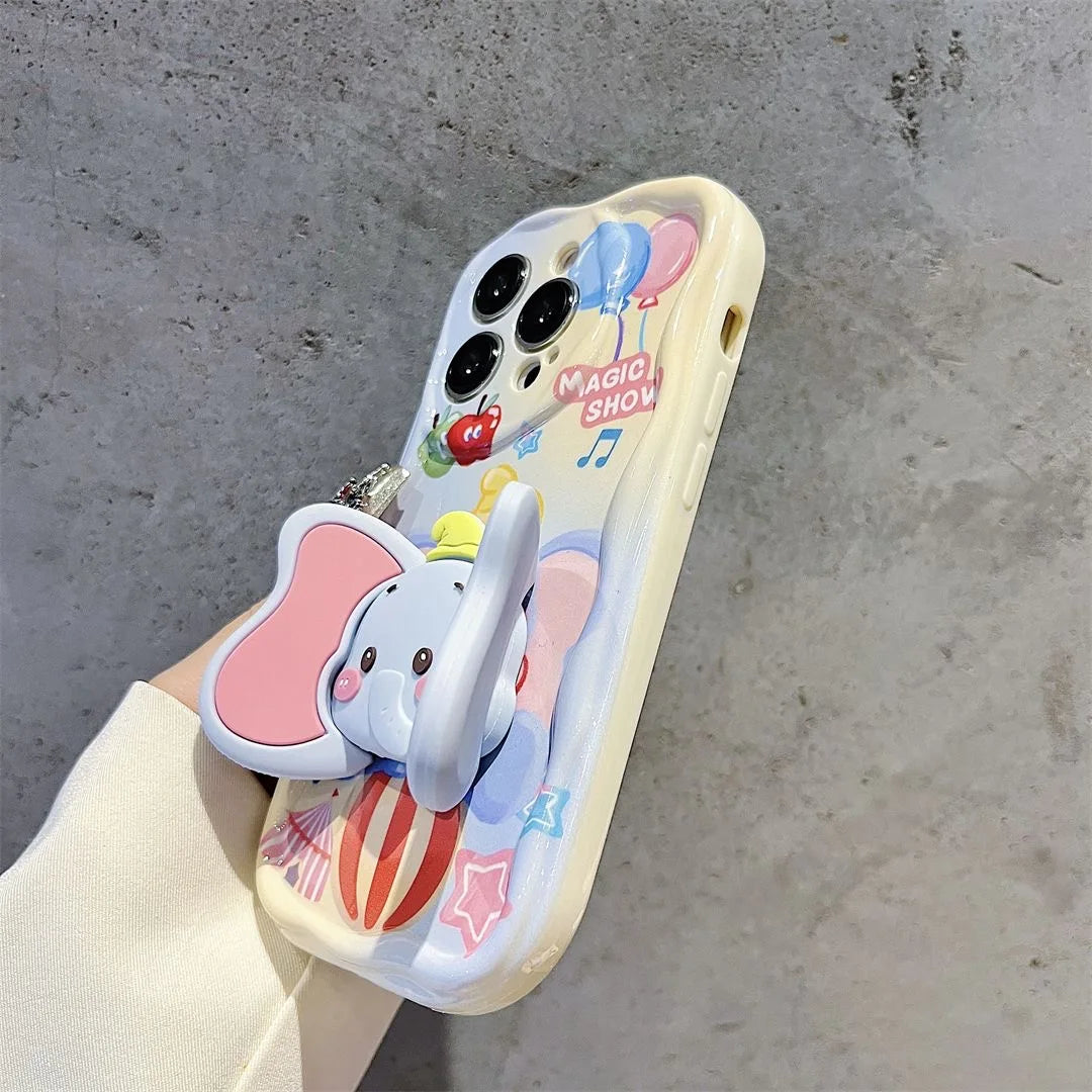 Cute Elephant Ear Holder Cartoon Phone Case