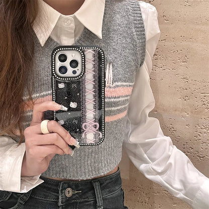 Black Lace Pattern Phone Case