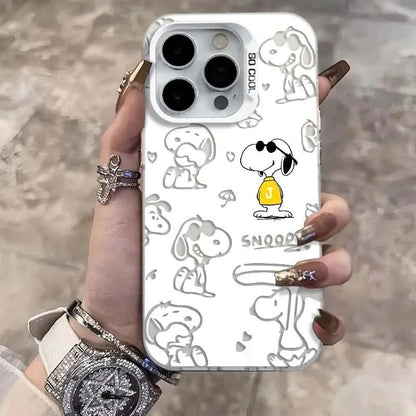 Lovely Snoopy Cartoon Case For iPhone