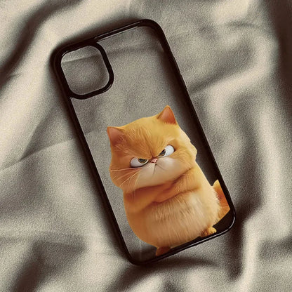 Funny Cool Cat Clear Phone Case