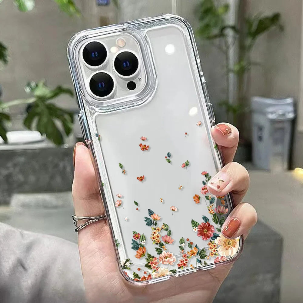 Flower Soft Clear Phone Case