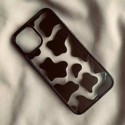 Cute Cow Print Silicone Phone Case