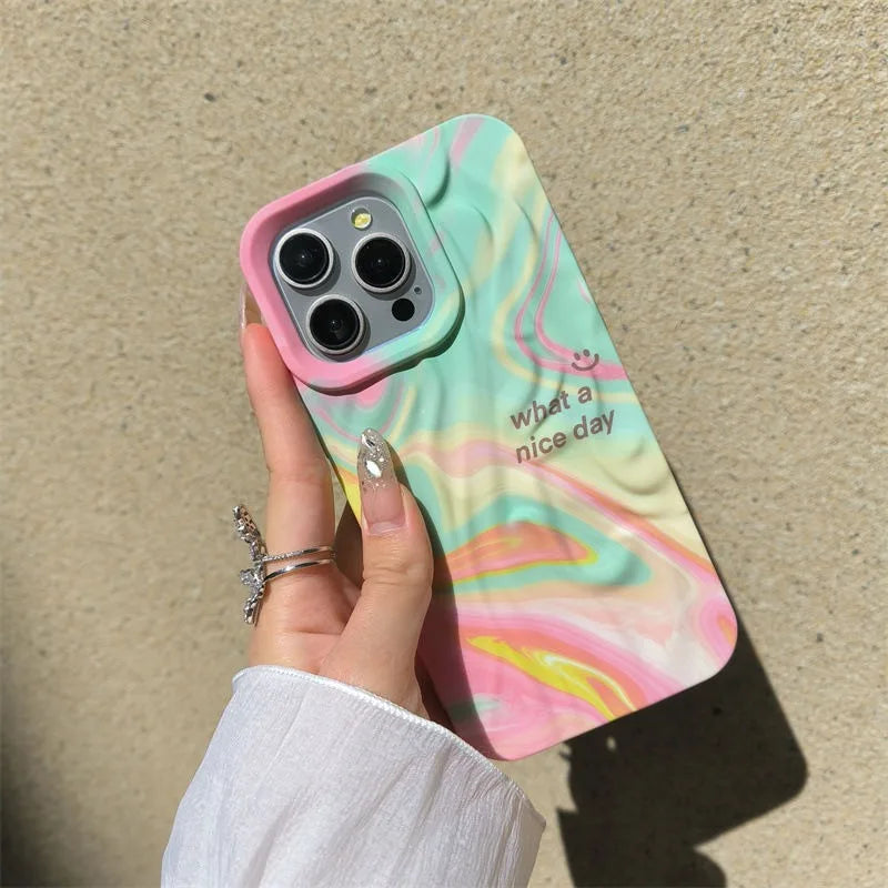 Fashion Wave Gradient Candy Color Phone Case