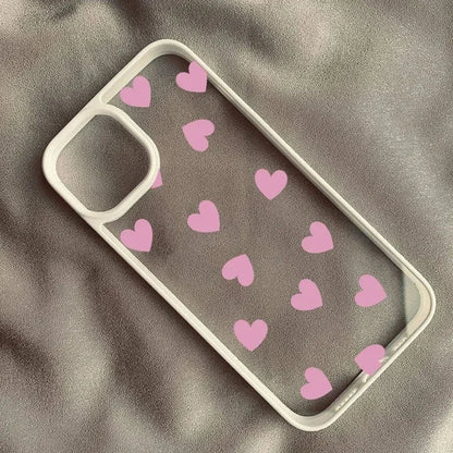Cute Wine Red Love Heart Phone Case