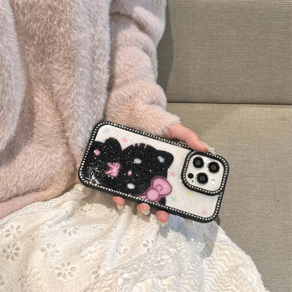 Luxury Diamond Bling Glitter Cartoon Hello Kitty Phone Case