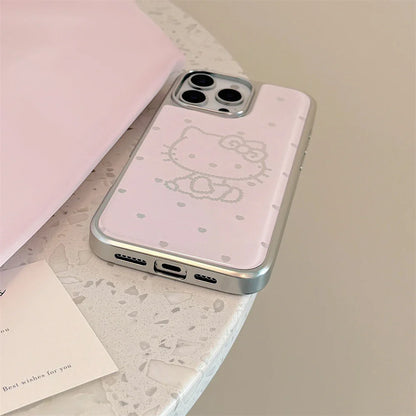Luxury Plating Candy Cute Hello Kitty Phone Case