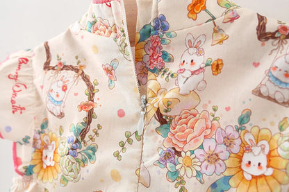 Mandarin Floral Dress