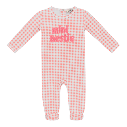 Checkered Mini Bestie Onesie