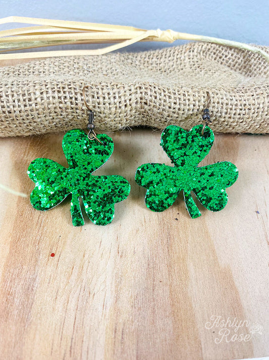 Under the rainbow saint Patrick's green earrings Aaria Tees