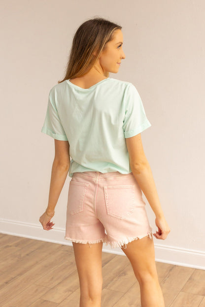 Mimosa Mornings On Mint Chocolate Chip-Mint Cuff Tee