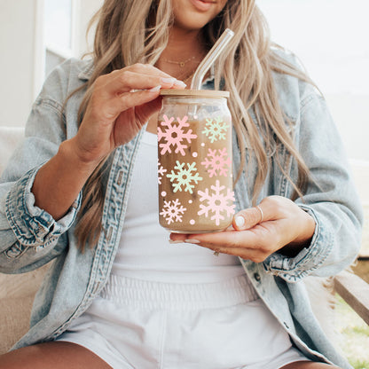 Pastel Snowflakes 17oz