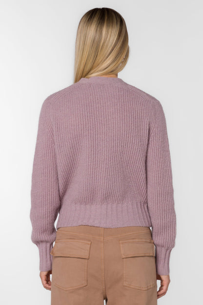 SUNSHINE MUTED MAUVE CARDIGAN