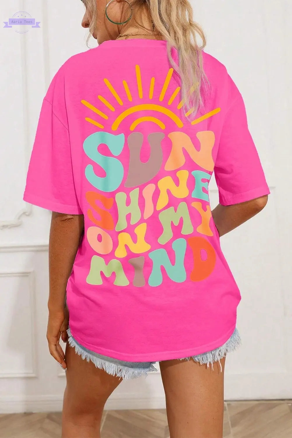 SUNSHINE ON MY MIND Graphic Tee Threaded Pear