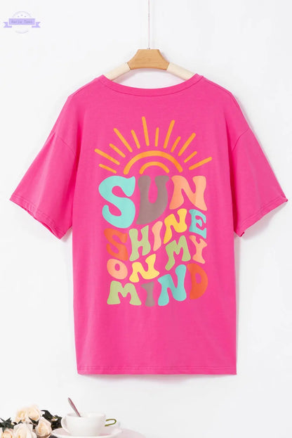 SUNSHINE ON MY MIND Graphic Tee Threaded Pear