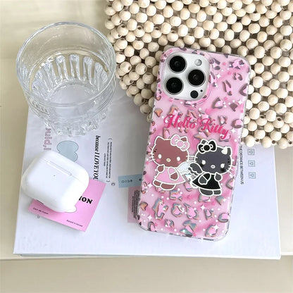 Art Pink Hello Kitty Angels and Demons Phone Case