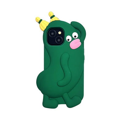 Funny 3D Cartoon Cucumber Elf Phone Case