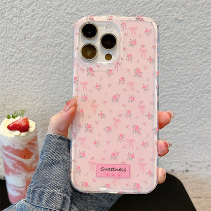 Ins Style Line Fruit Silicone Phone Case For iPhone