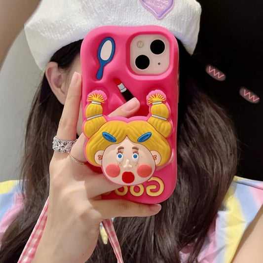 Cartoon Cute Yellow Haired Girl Phone Case