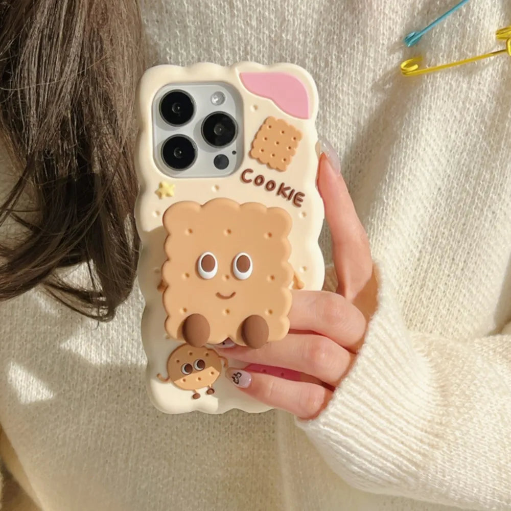Luxury Fashion Cartoon Soda Bracket Phone Case