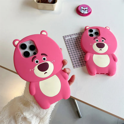 Cute Bear Candy Color Phone Case