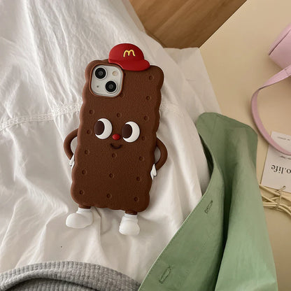 Chocolate Toast Cookies Soft Silicone Phone Case