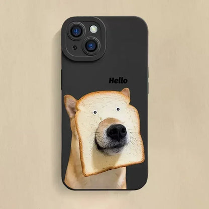 Cute Bread Dog Soft Phone Case