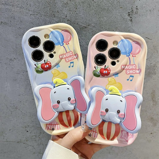Cute Elephant Ear Holder Cartoon Phone Case