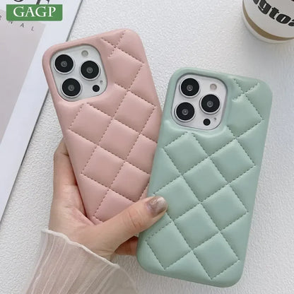 For iPhone 16 Pro Luxury Leather Phone Case