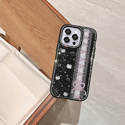 Black Lace Pattern Phone Case