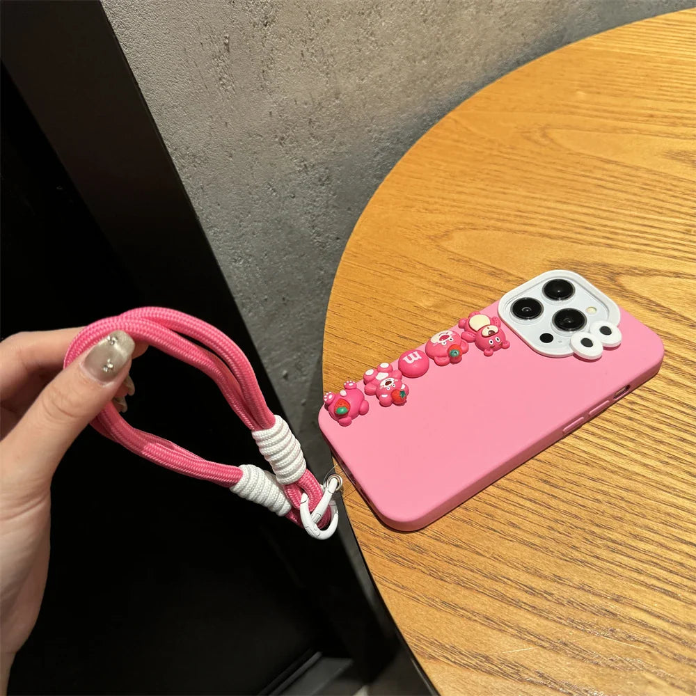 Disney Pink Strawberry Bear Phone Case