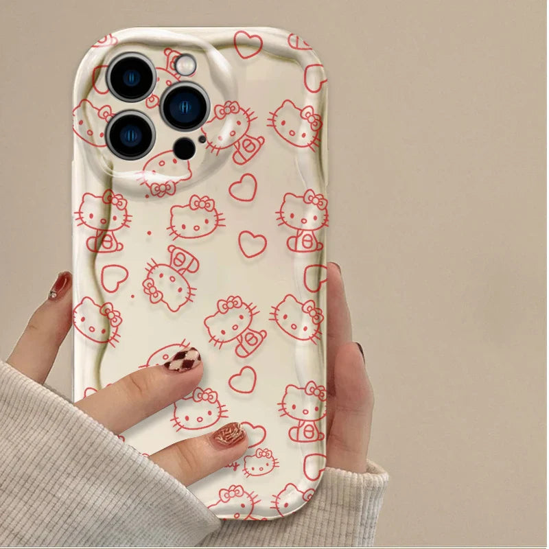 Sanrio Hello Kitty Soft Phone Case For iPhone