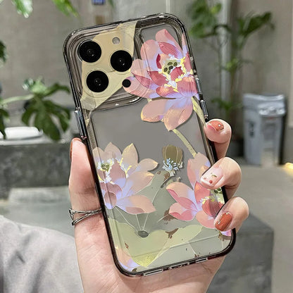 Flower Shockproof Silicone Cover Funda Phone Case