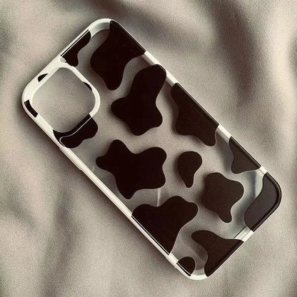 Cute Cow Print Silicone Phone Case