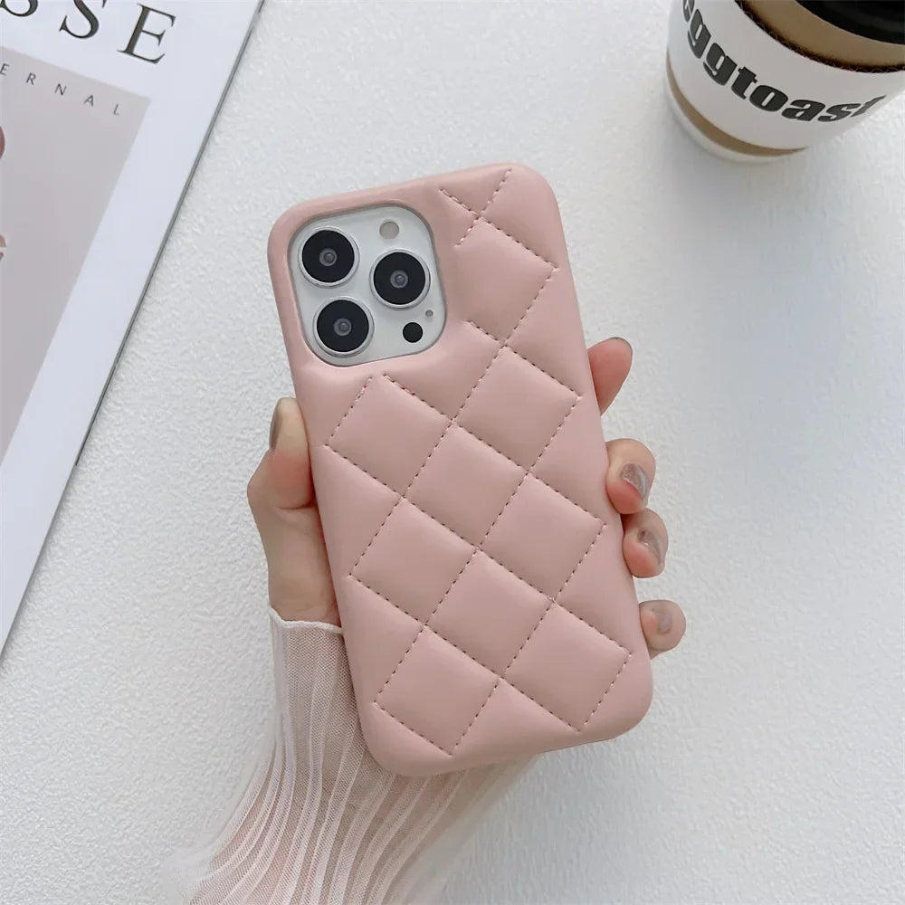 For iPhone 16 Pro Luxury Leather Phone Case
