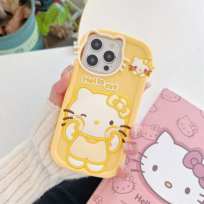 Cartoon Hello Kitty Silicone Phone Case